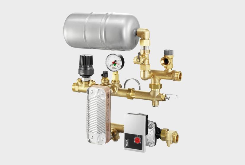 BLANKE FIXED VALUE CONTROL STATION with high-efficiency pump and heat exchanger